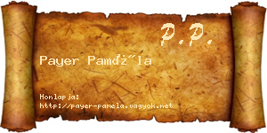 Payer Paméla névjegykártya